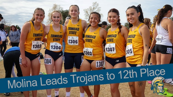 Molina Leads Trojans to 12th Place at NJCAA Championships